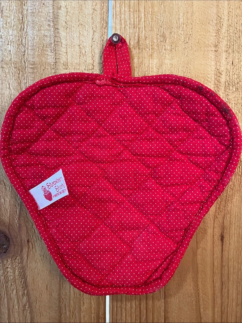 VINTAGE Strawberry Shortcake Pot Holder Hot Pad. American Greetings 1980 Kitchen